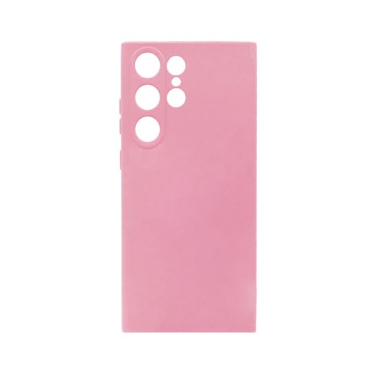 Silicone Case with Camera Shield for Samsung Galaxy S23 Ultra Pink